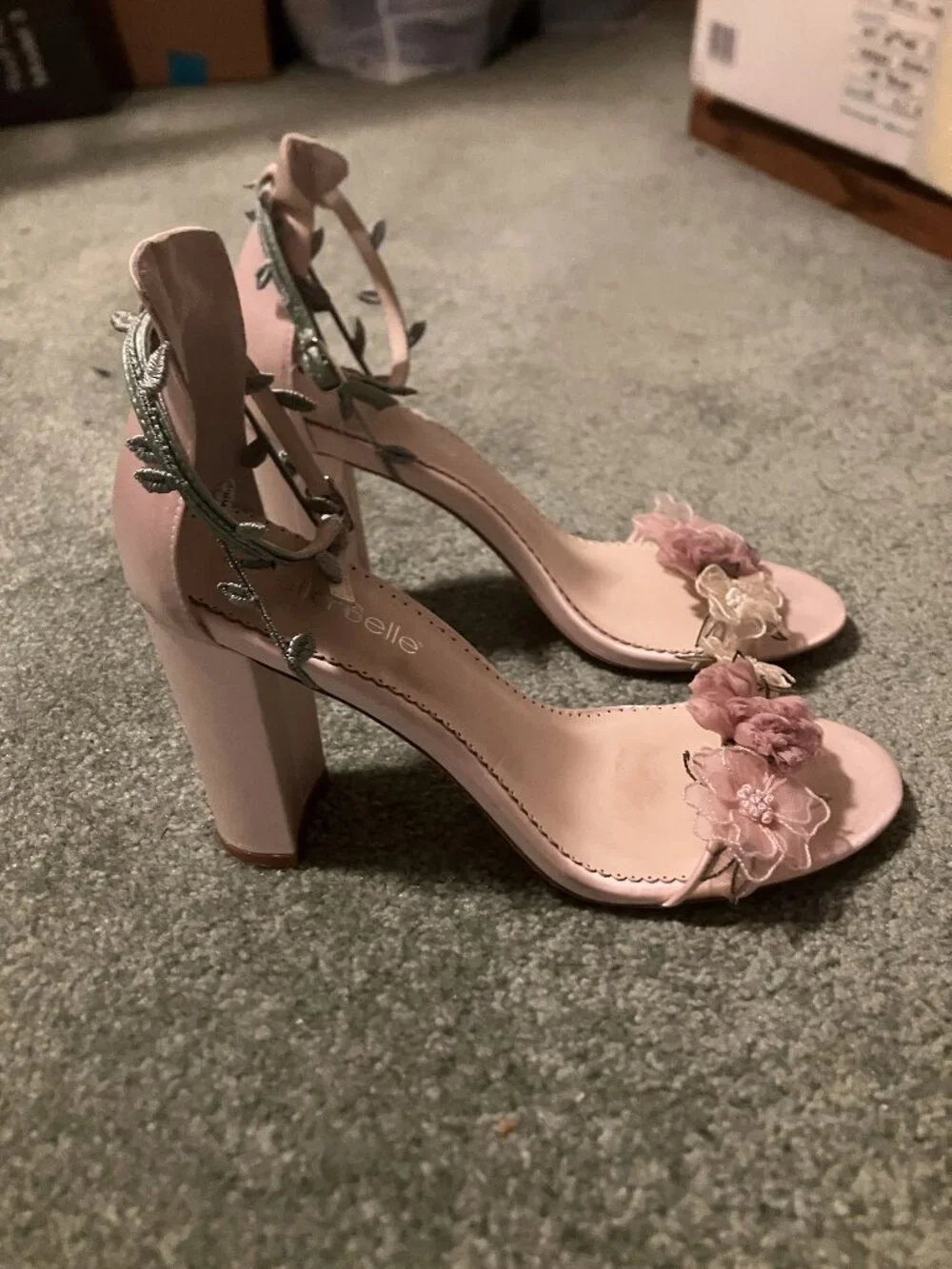 Bella Belle EDEN Blush Block Heels
